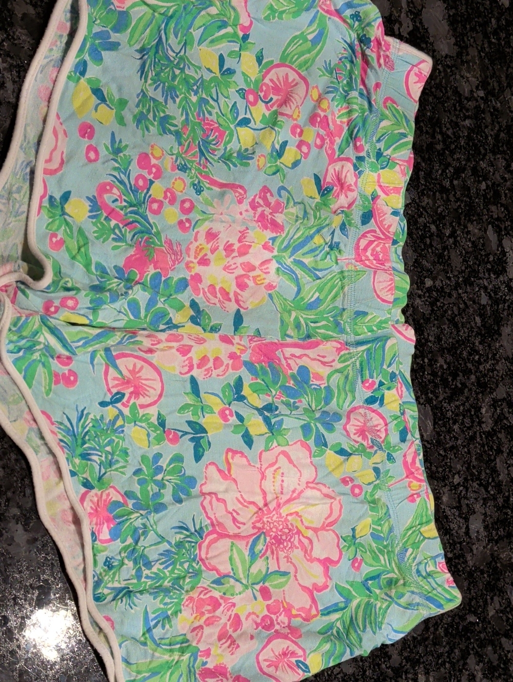 Lilly Pulitzer Floral One-Piece Swimsuit Green & Pink Like New
